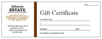 Paper Gift Certificate