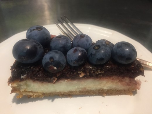 Blueberry Concord Grape Cheesecake