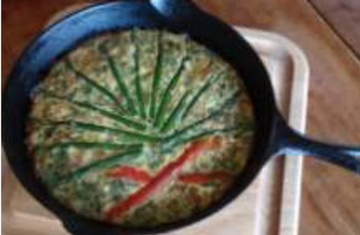 Asparagus and Red Pepper Frittata