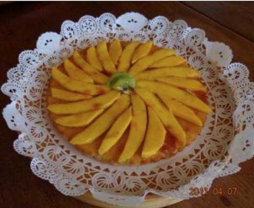 Mango Cake with Apricot Orange Sauce
