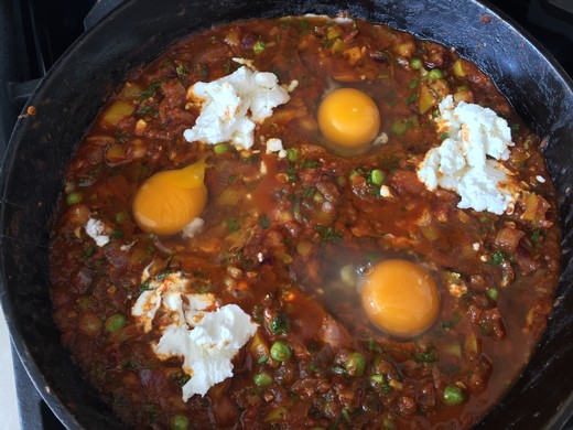 Shakshuka, Moroccan Poached Eggs